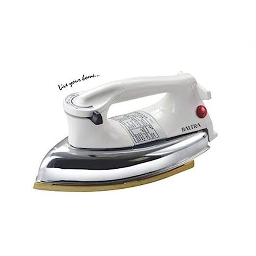 Baltra Duro Heavy Weight Automatic Dry Iron (Metal Body, White)1000W Baltra Duro Heavy Weight Automatic Dry Iron (Metal Body, White)1000W